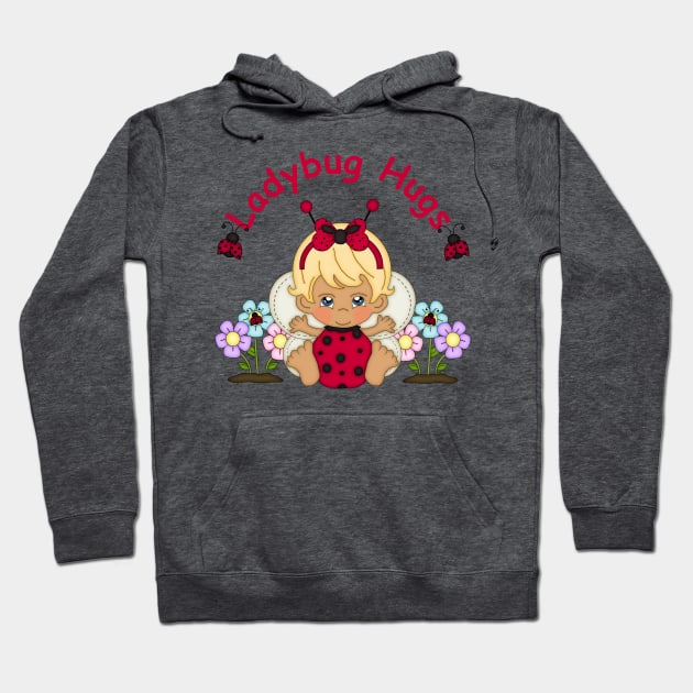 Lady Bug Hugs 1 Hoodie by angelwhispers